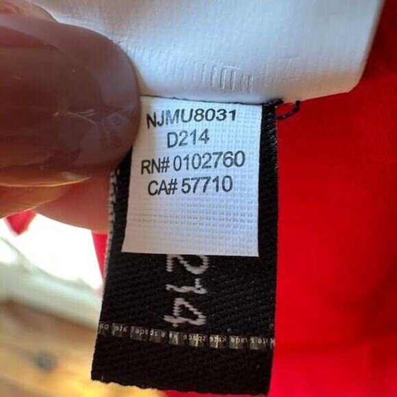 Kate Spade Broome Street Mini Dress Womens Small Red Fit and Flare Bell Sleeve - Picture 5 of 9